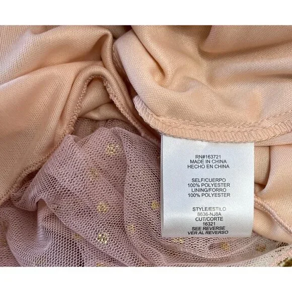 CITY TRIANGLES WOMEN/ YOUNG GIRLS DRESS SIZE 1COLOR ORANGE MELON CAP SLEEVE - Picture 13 of 13